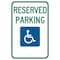 Brady Handicap Parking Sign, 18"H, 12"W, Alum, 103748 103748 - alternate 1